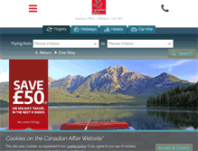 Tablet Screenshot of canadianaffair.com